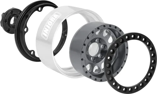 Miniatura 4 de INJORA 1.9 Beadlock Wheel Deep Dish Negative Offset de 10.4mm con llanta de rueda para 1/10 RC Crawler Auto Axial SCX10 90046 AXI03007 TRX4 VS4-10