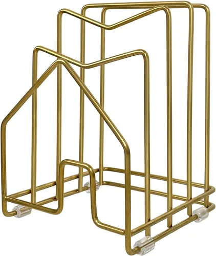 Miniatura 15 de SUNFICON Estante para tabla de cortar, organizador de tablas de cortar, soporte para tapas de ollas, bandeja fina para hornear, bandeja de secado 1