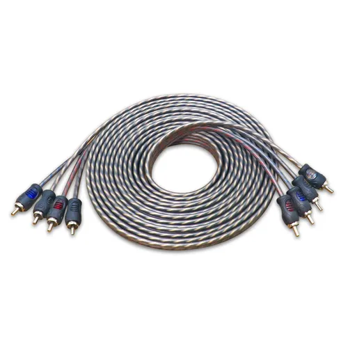 Miniatura 7 de RECOIL RCI23 Cable de audio RCA de 2 canales 100% cobre libre de oxígeno de 3 pies, par trenzado con reducción de ruido