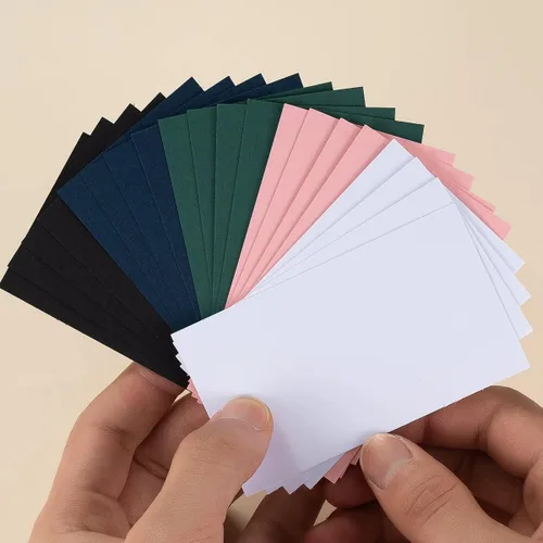 Miniatura 4 de Paquete de 100 tarjetas de papel grueso en blanco para invitaciones, tarjetas de felicitación, postales, fotos, papel grueso de 250 GSM