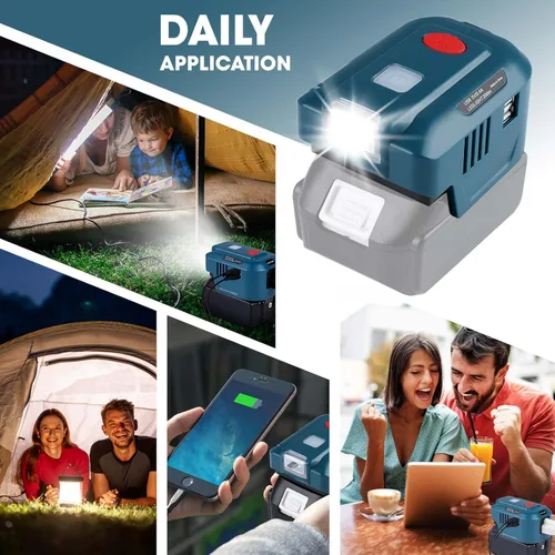 Miniatura 7 de Adaptador de cargador de teléfono de 150 W para Makita de 18 V, URUN DC 18 V a CA 120 V, fuente de alimentación inversor superior para Makita