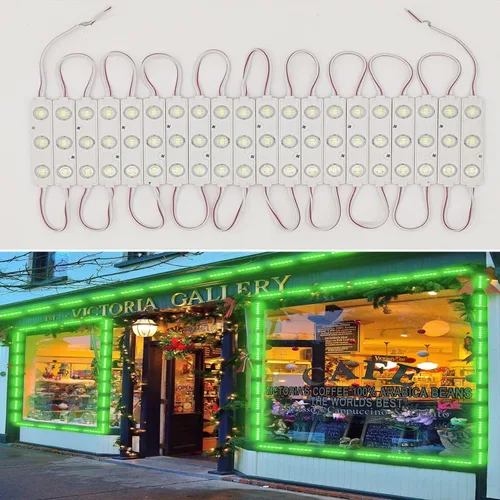 Miniatura 8 de Módulo LED, luces de repuesto para inflables, blancas, 10 piezas, 5 pies, 5730 SMD, 150 lúmenes por módulo LED, luz impermeable IP65 para cartel