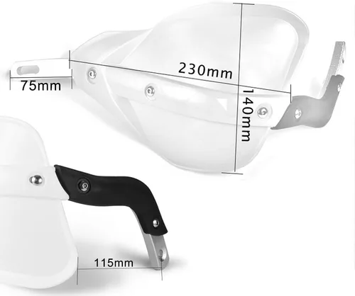 Miniatura 2 de AnXin - Guardamanos universales para motocicleta de 7/8" 22mm y 1 1/8" 28mm, para KLR650 DR650 DRZ400SM TW200 XR650L XT250 KLX300 TRX 400EX YFZ450