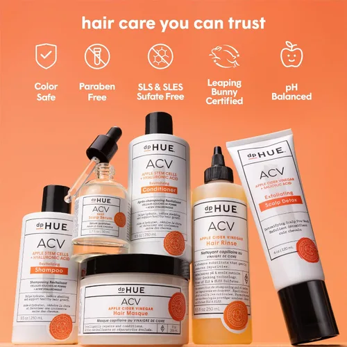 Miniatura 5 de dpHUE ACV Acondicionador revitalizante - 8.5 oz - Apoya el crecimiento saludable del cabello - Con vinagre de sidra de manzana y ácido hialurónico