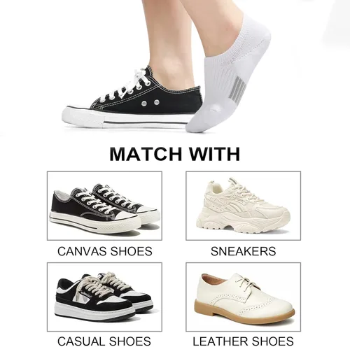 Miniatura 7 de No Show Socks Womens Cushioned Low Cut Athletic Hidden Liner for Sneakers Ankle Invisible Running Socks 46 Pairs