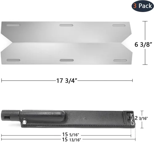 Miniatura 2 de Hongso Piezas de repuesto para placas térmicas y quemadores para parrilla de gas Jenn Air 720-0061 720-0061-LP 720-0099 720-0099-NG 720-0171