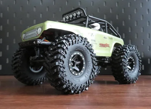 Miniatura 6 de HOBBYSOUL 1.0 Neumáticos de 70mm de Alto Todo Terreno Super Suave Pegajosos para Neumáticos de Barro para RC Crawler 1/24 SCX24 1/18 TRX4M