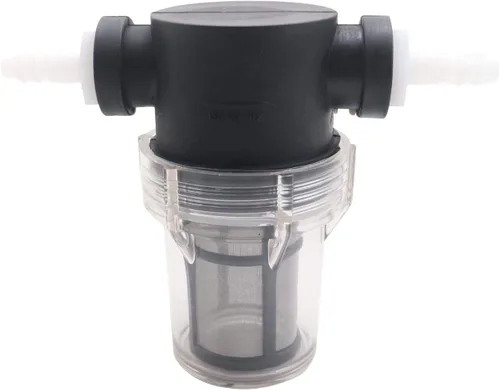 Miniatura 2 de Filtro de cerveza en línea Home Brewing Hose Barb in-Line Strainer 180 micras 80 malla Filtro de agua y cerveza Blanco