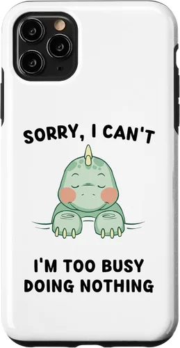 Miniatura 12 de iPhone 16 Sorry, I Can't I'm Too Busy Doing Nothing Sleeping Dinosaur Case