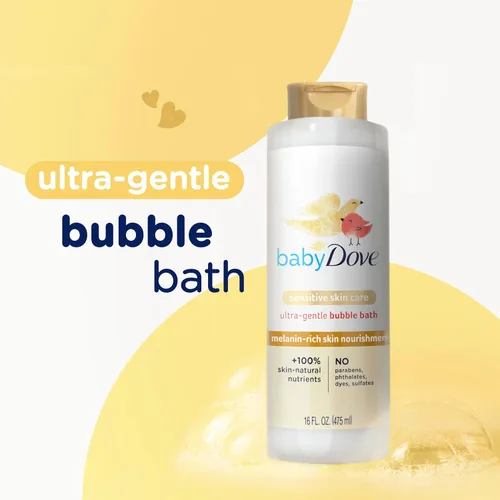 Miniatura 4 de Baby Dove Baño de Burbujas Nutrición para la Piel Rica en Melanina para piel nutrida y diversión en la hora del baño Cuidado de Piel Sensible
