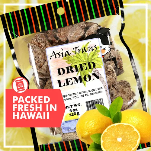 Miniatura 3 de Limón entero seco preservado – Aperitivos de cáscara de fruta deshidratada, rebanadas de semillas de limón entero, Li Hing Mui preservado