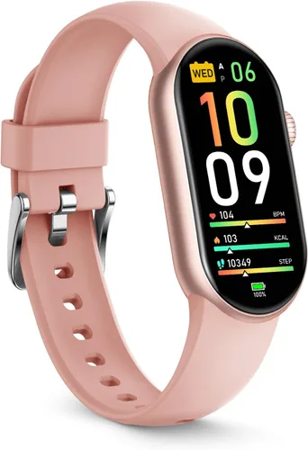 Miniatura 10 de FITVII Slim - Rastreador de actividad física con oxígeno en sangre, presión arterial, monitoreo de frecuencia cardíaca y sueño 24/7, rastreadores