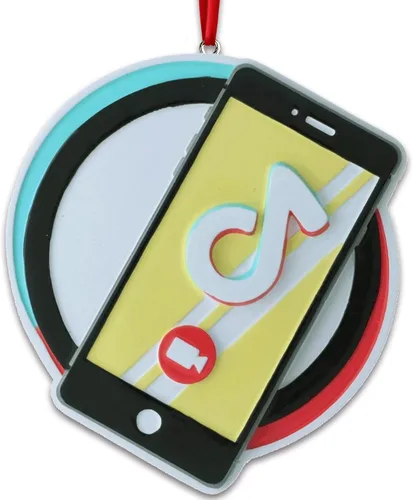 Miniatura 8 de Adorno personalizado para teléfono inteligente 2025 – Aplicación de teléfono de redes sociales para teléfono vintage, regalos únicos, adornos