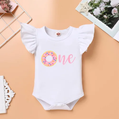 Miniatura 2 de IMEKIS Traje de 1er cumpleaños para bebé niña con estampado de girasol y durazno + pantalones cortos con volantes + diadema para sesión de fotos