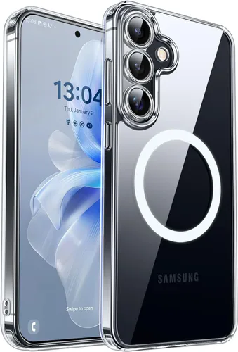 Miniatura 26 de CANSHN Funda diseñada para Samsung Galaxy A16-5G [protección completa de la cámara] [compatible con Magsafe] funda protectora trasera translúcida