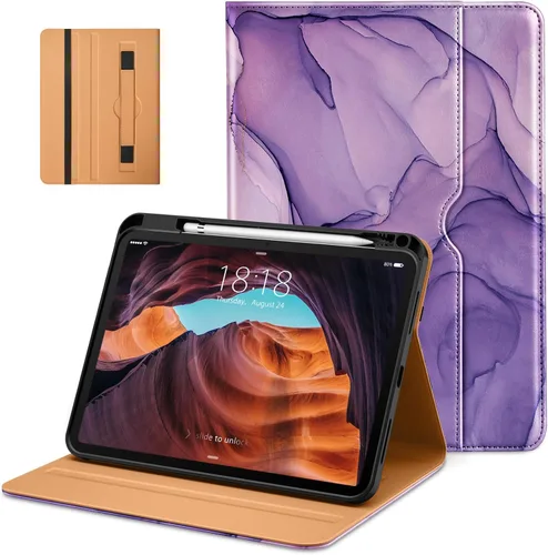 Miniatura 45 de DTTO Funda para iPad (A16) 11ª Generación de 11 Pulgadas 2025, Funda para iPad 10ª Generación de 10.9 Pulgadas 2022, Funda de Soporte Folio de Blanco