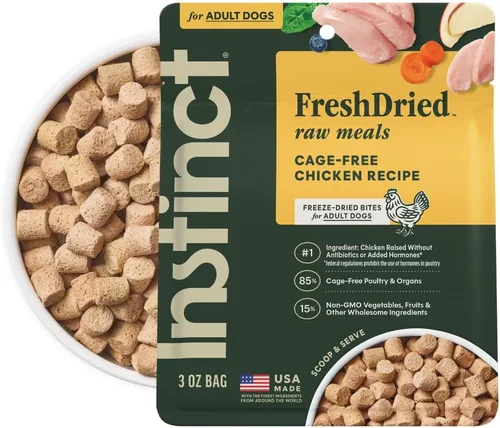 Miniatura 15 de Instinct Comidas crudas liofilizadas, alimento seco natural para perros, sin granos, cordero alimentado con hierba, bolsa de 24 onzas
