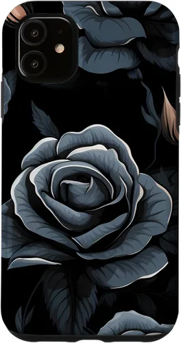 Miniatura 8 de Black Rose Floral Flower Case for iPhone 16