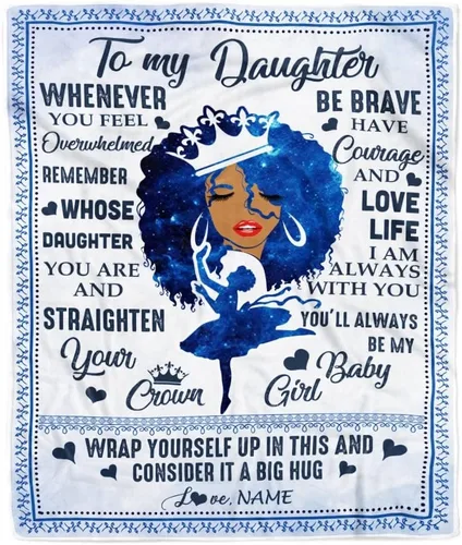 Miniatura 15 de Manta personalizada con texto en inglés «To My Daughter from Mom Dad Give You A Big Love Hug Butterfly Daughter Birthday»