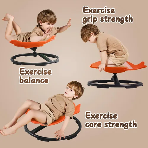 Miniatura 4 de Silla giratoria sensorial de autismo para niños autistas, juguete de asiento giratorio de 360° para niños con autismo y TDAH, silla sensorial