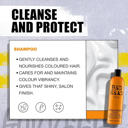 Miniatura 4 de Bed Head Color Goddess Champú, 25.36 onzas líquidas, regular