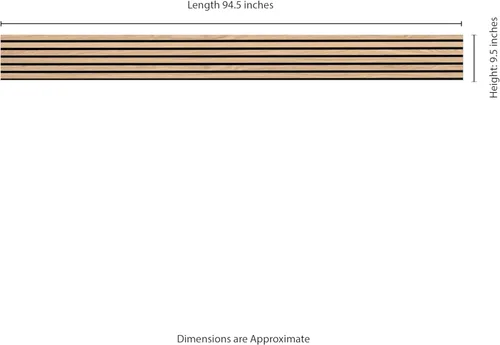 Miniatura 9 de MSI Paquete de 4 paneles de pared de listones de madera acústica para decoración de interiores, paneles de madera estriada 3D que absorben el sonido