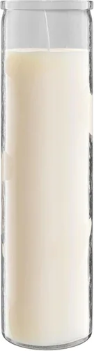 Miniatura 17 de Simply Soson - Velas de pilar blancas de 2x8 pulgadas de 7 días en vidrio, juego de 3, hasta 90 horas de tiempo de quemado, sin fragancia, velas