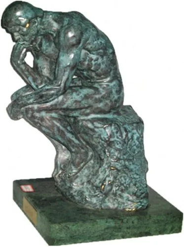 Miniatura 14 de Rodin The Thinker Statue TPE-185 - Estatuas de bronce para decoración del hogar, 5 piezas