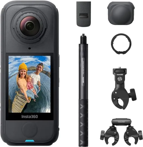 Miniatura 15 de Insta360 X4 Air Kit de inicio - Cámara 360 de 8K y 165g ligera, palo de selfie invisible, lentes reemplazables, dispara primero y enmarca después