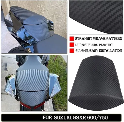 Miniatura 2 de Cubierta para carenado de motocicleta con patrón de carbono para el pasajero trasero, para Suzuki GSXR600 GSXR750 GSXR GSX-R 600 750 2011-2015 2016