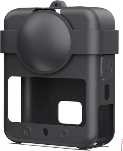 Miniatura 9 de Para accesorios DJI OSMO 360, funda de silicona + tapa de lente + funda protectora con cordón compatible con cámara de acción DJI OSMO 360