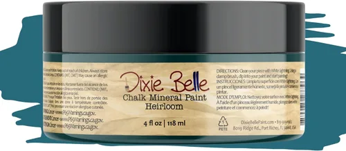 Miniatura 359 de Dixie Belle Paint Company - Pintura con acabado de tiza para muebles, color negro (Caviar), 1 galón, 128 fl oz, pintura mineral color rosa intenso