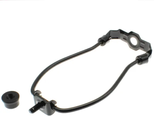 Miniatura 3 de Kit de soporte de arpa de pantalla de 6 pulgadas con marco de cuerno resistente con tapa de remate de lámpara sólida para lámparas de mesa y pie