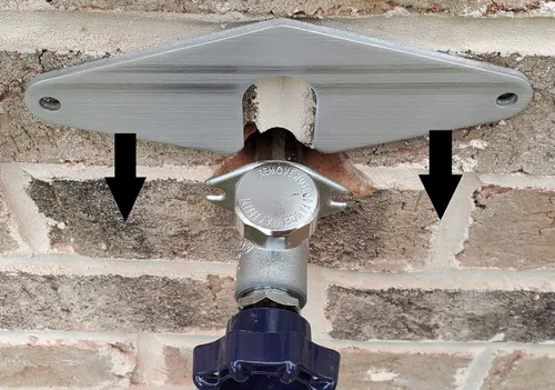 The HOSE BIB BUDDY - Placa de montaje de espita más fina | La única deslizante. Patentada | Sin extracción de grifo! | Reparación de grifos para