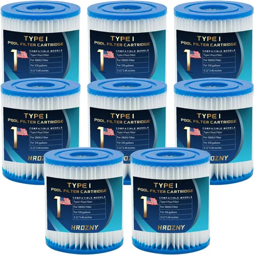 Miniatura 9 de Hrozny Cartucho de filtro de piscina tipo I, cartucho de filtro de piscina tamaño 1 para 58093, para bombas de filtro Summer Waves 300/330 Gal/h