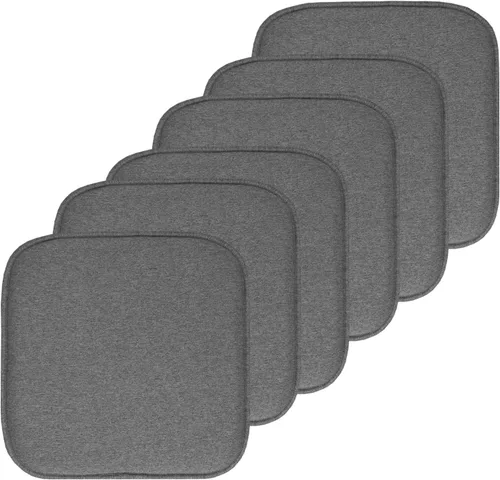 Miniatura 131 de Sweet Home Collection Cojines de espuma viscoelástica para silla, antideslizantes, diseño de panal de abeja, 16 x 16 pulgadas, paquete de 2