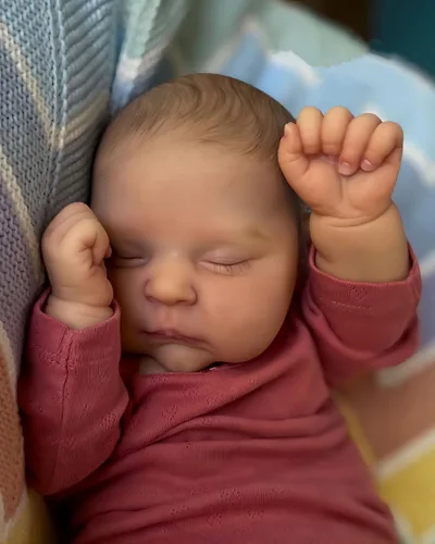 Angelbaby Muñecas de bebé Reborn realistas de 20 pulgadas, muñeca de bebé de silicona recién nacida realista para dormir, juegos de muñecas y Rosa