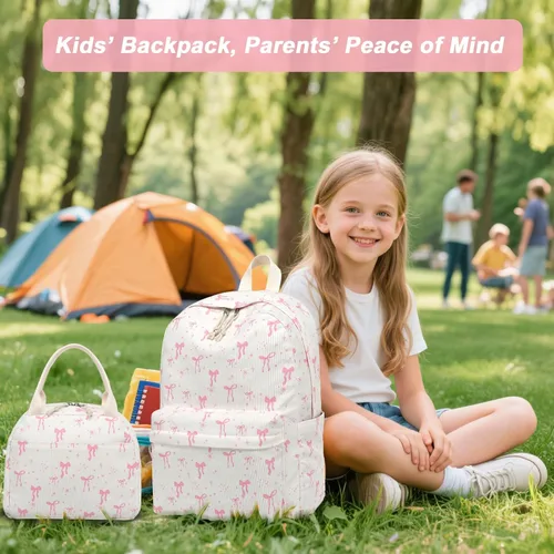 Miniatura 9 de BTOOP Mochila escolar para adolescentes, mochila grande de pana ligera, para niñas, niños, casual, escuela secundaria, universidad, Mediana