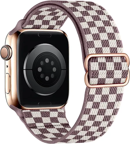 Miniatura 30 de Correas elásticas de nailon compatibles con Apple Watch de 1.496 pulgadas, 1.575 pulgadas, 1.614 pulgadas, 1.654 pulgadas, 1.732 pulgadas, 1.732