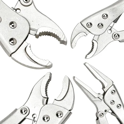 Miniatura 2 de FASTPRO Juego de alicates de bloqueo de 4 piezas, alicates de agarre Vice Grips incluidos 5", 7", 10" mandíbula curva y mandíbula recta de 6-1/2