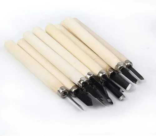 Miniatura 2 de 12 unids/8 cuchillos de cinceles de tallado de madera para herramientas básicas de corte de madera y herramientas de mano detalladas