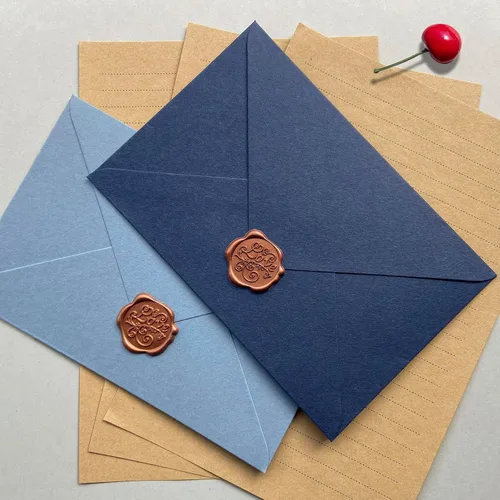 Miniatura 2 de Tuhangcc Juego de papelería de terciopelo de alta calidad, diseño único con 24 hojas de escritura, 12 sobres (4 x 6), elegante kit de escritura