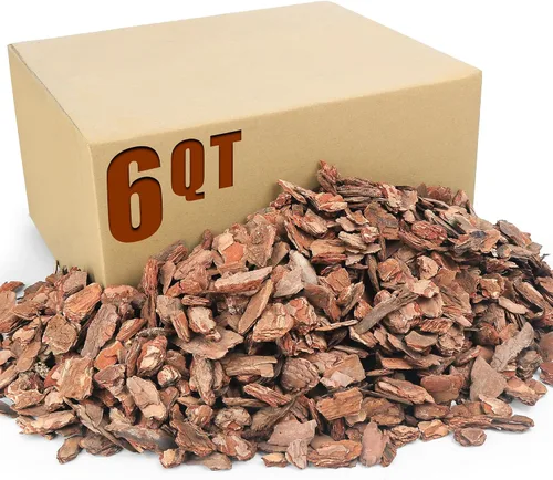 Miniatura 10 de Corteza orgánica para macetas de orquídeas de 3 cuartos - Mantillo natural para plantas en maceta, desarrollo de raíces de plantas de orquídeas