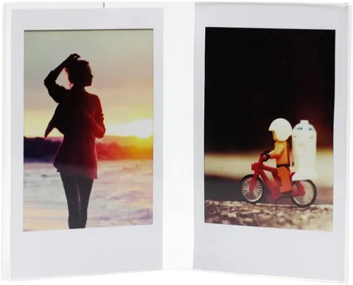 Paquete de 5 mini marcos de fotos acrílicos verticales para Polaroid Fujifilm Instax Mini 7s 8 9 11 12 25 50s 70 90/Polaroid Z2300/NONS SL42 Cámara