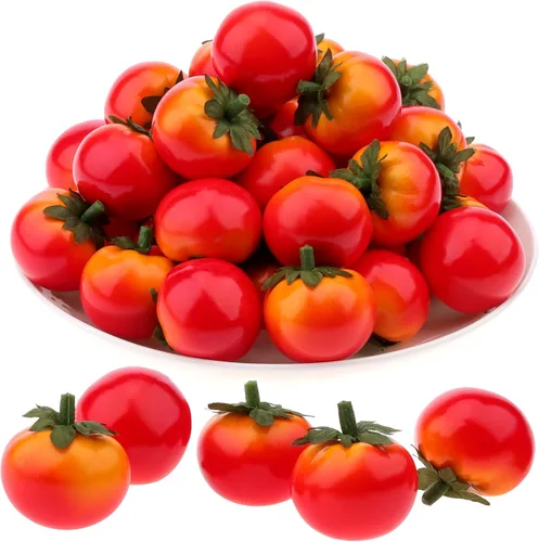 Miniatura 9 de Gresorth 30pcs Mini Artificial Rosa Manzana Decoración Falsa Fruta Modelo Para El Hogar Fiesta Cocina Exhibición - 1.4 in Manzana rosa