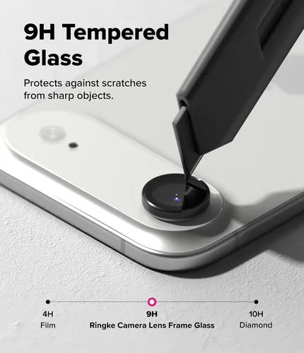 Miniatura 5 de Ringke Marco de cristal para lente de cámara [cubiertas individuales para lentes] compatible con iPhone 16 Plus y iPhone 16, protector de lente