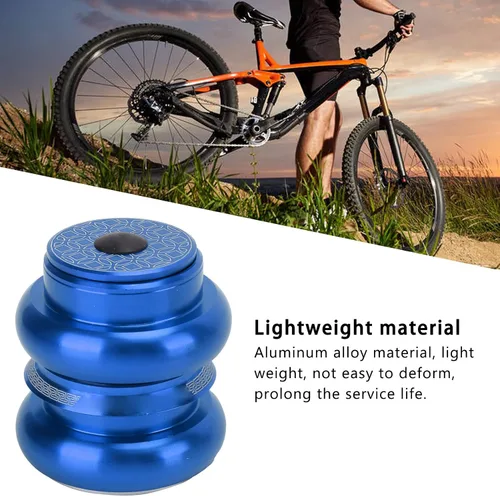 Miniatura 2 de Tefola Auriculares de bicicleta de montaña, 1.339 in Auriculares de bicicleta de doble rodamiento para bicicleta delantera de bicicleta para Azul