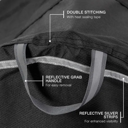 Miniatura 7 de Funda para bicicleta, impermeable para almacenamiento de bicicletas al aire libre para 1, 2 o 3 bicicletas. Material resistente Ripstop. 2 tipos