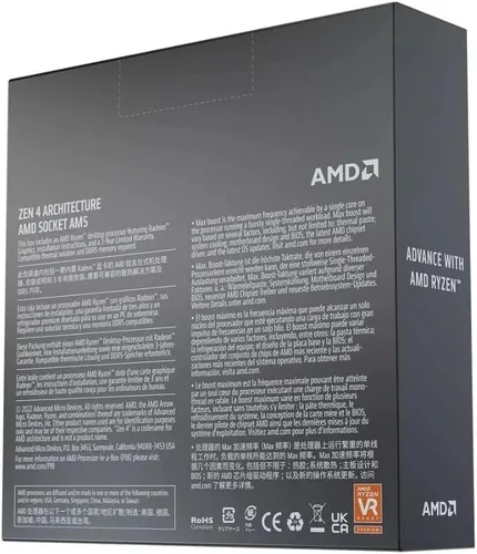 Miniatura 4 de AMD Procesador de escritorio desbloqueado Ryzen 5 7600X de 6 núcleos y 12 hilos
