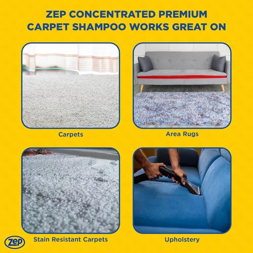 Miniatura 5 de Zep ZUPXC128 - Champú para alfombras de primera calidad, 1 galón (caja de 4), limpieza profunda y eliminación de manchas, para máquinas de alfombras